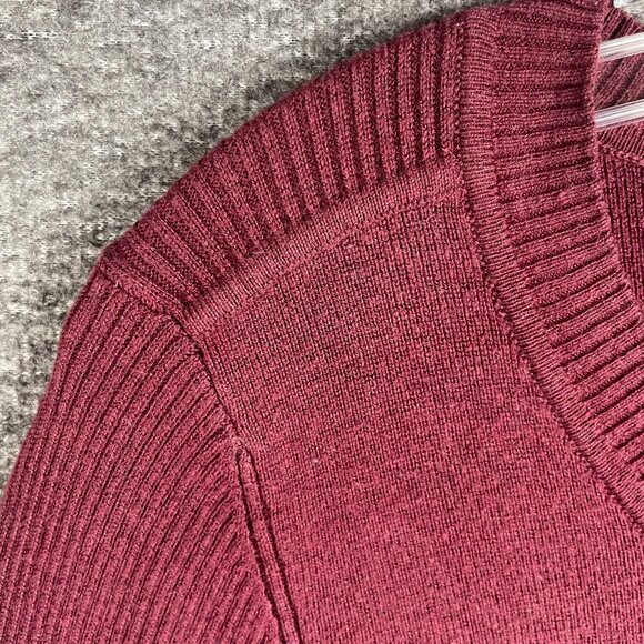 Banana Republic Sweater Womens M Burgundy Silk Blend Work Office Capsule Casual - Picture 4 of 10